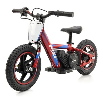Bicicleta Elétrica Infantil E-Biker MXF Aro 12 Vermelha (Sob Encomenda 15 dias)