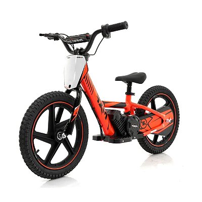 Bicicleta Elétrica Infantil E-Biker MXF Aro 16 Laranja