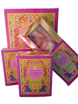 Incenso Cone Cascata Lavanda - Golden Índia