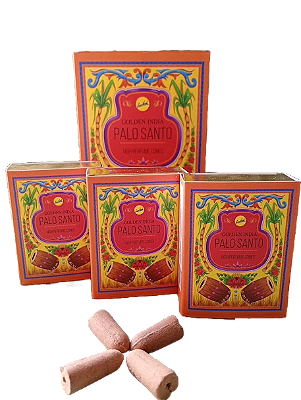 Incenso Cone Cascata Palo Santo - Golden Índia