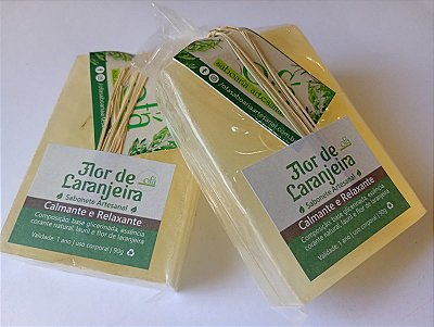 Sabonete Artesanal Flor de Laranjeira