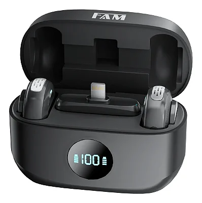 Microfone de Lapela Sem Fio FAM Bell M2