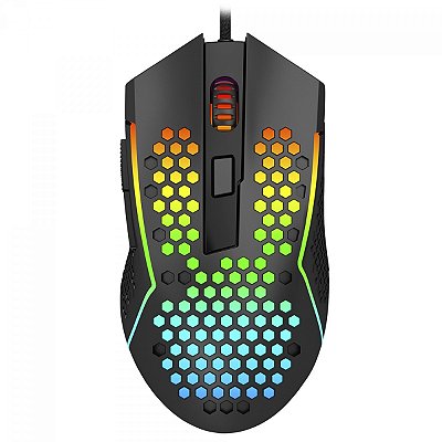 Mouse Gamer Redragon Reaping Plus - RGB, 6 Botões, 52000 DPI