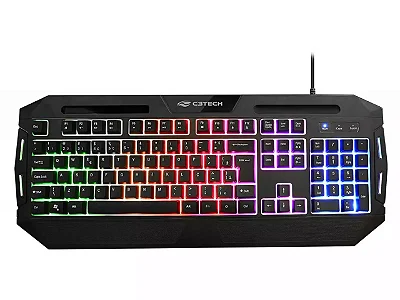 Teclado C3Tech KG-80BK Gamer LED USB