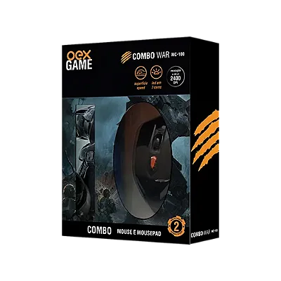 Combo War MC-100 - Mouse Gamer e Mousepad