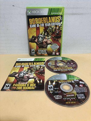 Borderlands Game of The Year Platinum Hits Americano Xbox 360