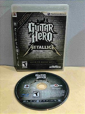 COM DETALHES - Guitar Hero Metallica Sem Manual Americano PS3