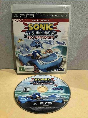 COM DETALHES - Sonic All Stars Racing Transformed Americano PS3