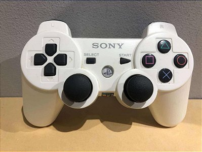 Controle DualShock 3 Branco Original PS3