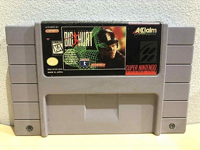 Big Hurt Beseball Americano Super Nintendo