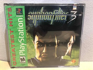 Syphon Filter 3 Greatest Hits LACRADO Americano PS1