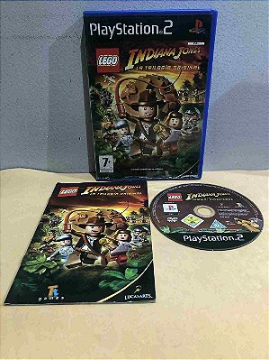 COM DETALHES - LEGO Indiana Jones Trilogy Europeu PS2