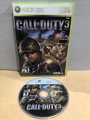 REIMPRESSO - Call of Duty 3 Americano Xbox 360