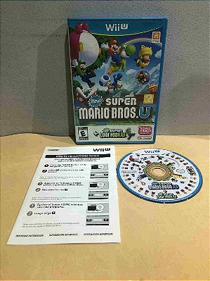 COM DETALHES - New Super Mario Bros U + Luigi Americano Wii U