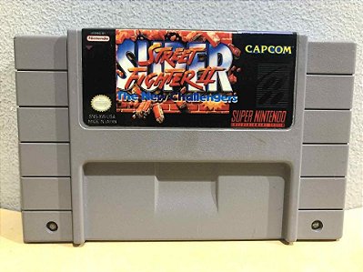 RELABEL - Super Street Fighter 2 Americano Super Nintendo