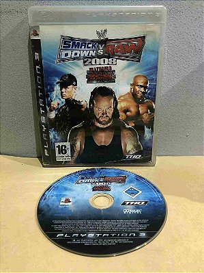 COM DETALHES - SmackDown Vs Raw 2008 Sem Manual Europeu PS3