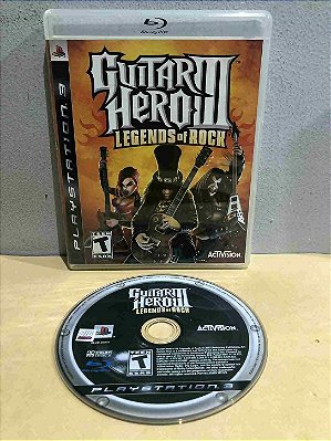 Guitar Hero 3 Legends of Rock Sem Manual Americano PS3