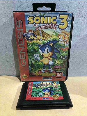 Sonic 3 Na Caixa Americano Sega Genesis