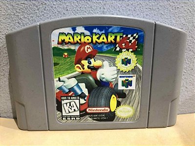 RELABEL - Mario Kart 64 Americano Nintendo 64