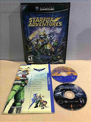 COM DETALHES - Starfox Adventures + Disco Bonus Americano GameCube