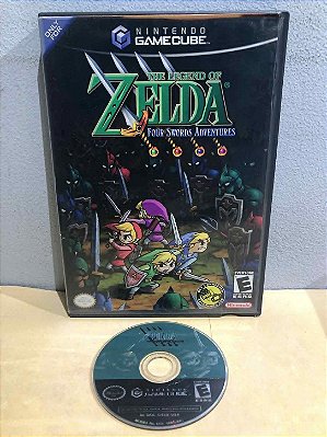 REIMPRESSO - The Legend of Zelda Four Sword Adventures Americano GameCube