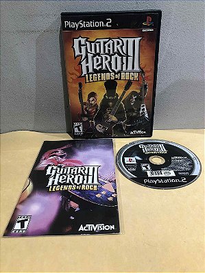 Guitar Hero 3 Legends of Rock Americano PS2