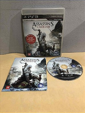 COM DETALHES - Assassins Creed III Nacional PS3