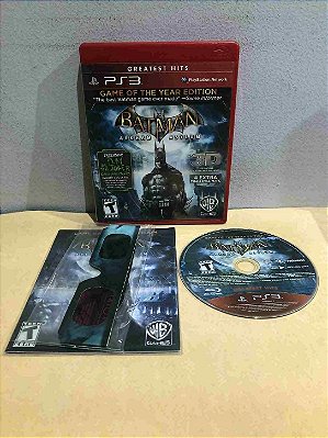 Batman Arkham Asylum GOTY Greatest Hits Com Oculos 3D Americano PS3
