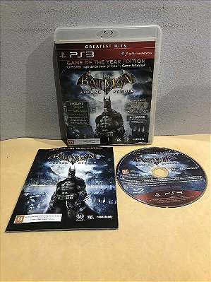 COM DETALHES - Batman Arkham Asylum GOTY Greatest Hits Nacional PS3