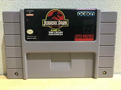 Jurassic Park Part 2 Americano Super Nintendo