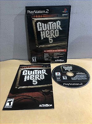 COM DETALHES - Guitar Hero 5 Americano PS2