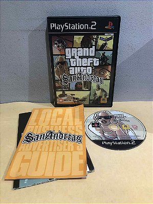Grand Theft Auto San Andreas Com Mapa Europeu PS2