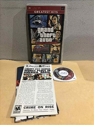 Grand Theft Auto Liberty City Stories Greatest Hits Com Mapa Americano PSP