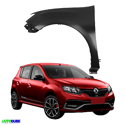 Paralama Sandero Logan 2020 2021 2022 2023 2024 Sem Furo Moldura Lado Esquerdo