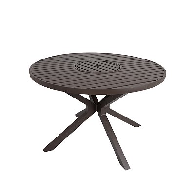 MESA ZURIK RIPADA 1,30 CM Ø COM GIRATÓRIO EMBUTIDO