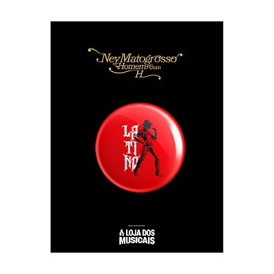 Botón Vermelho Latino - Ney Matogrosso