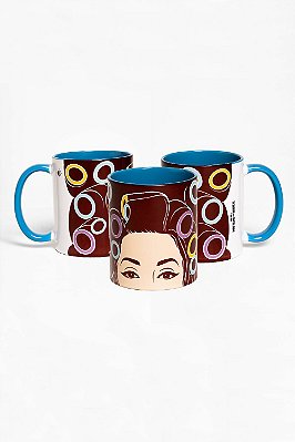 Caneca Azul Dona Herminia - Meu filho é um musical