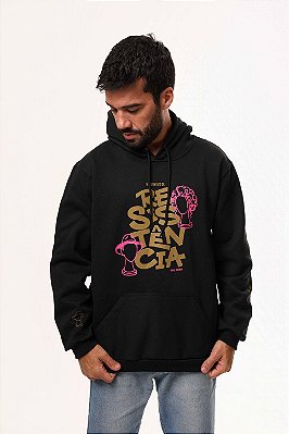 Moletom Rir é um ato de resistência - Meu filho é um Musical - Preto