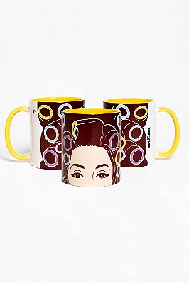 Caneca Amarela Dona Herminia - Meu filho é um musical