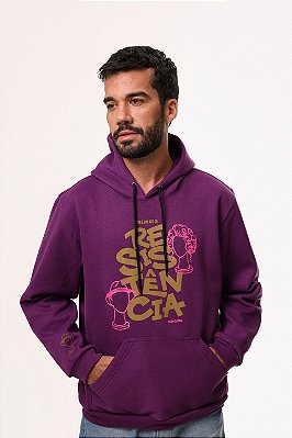 Moletom Rir é um ato de resistência - Meu filho é um Musical - Roxo