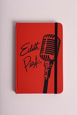 Caderno vermelho - Microfone Piaf