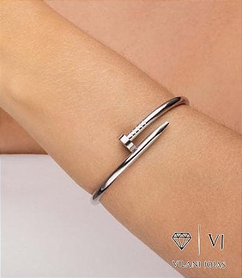 Bracelete prego- aço inox
