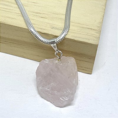 PINGENTE  QUARTZO ROSA-AMOR