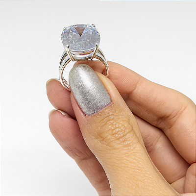 ANEL OVAL CRISTAL