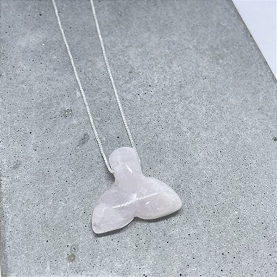 CONJUNTO DIFUSOR RABO DE BALEIA QUARTZO ROSA-AMOR