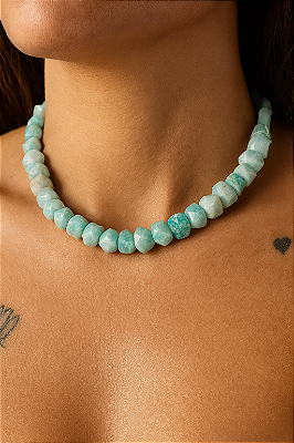 CHOKER AMAZONITA- CALMA