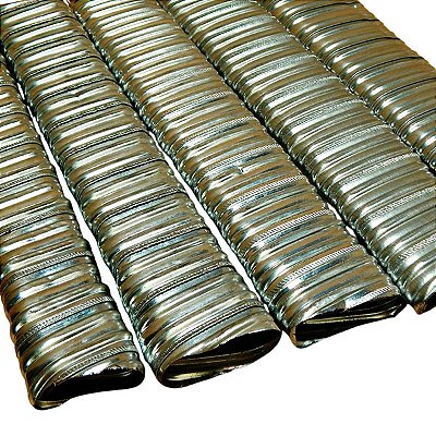 Bainha achatada metálica corrugada galvanizada - MAXICABOS