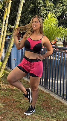 Short Duplo  Pink/Prto