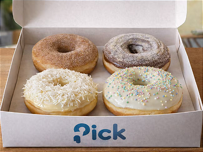 Pick Box Com 4 Donuts (monte sua caixa)