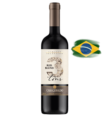 3 Tons Casa Geraldo Red Blend - Vinho Tinto Nacional